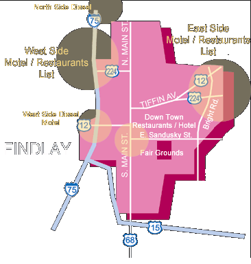 Findlay, Ohio Map